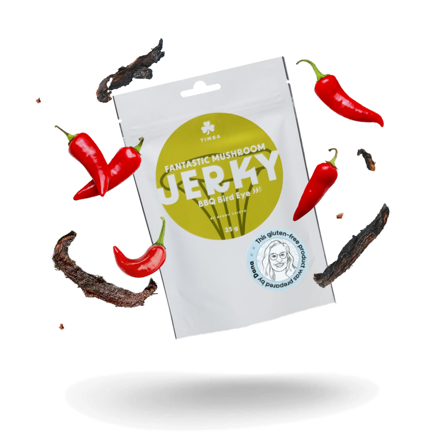 Fantastic Mushroom Jerky - BBQ Bird Eye Fantastic Mushroom Jerky - BBQ Bird Eye
